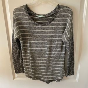 Striped knit long sleeve